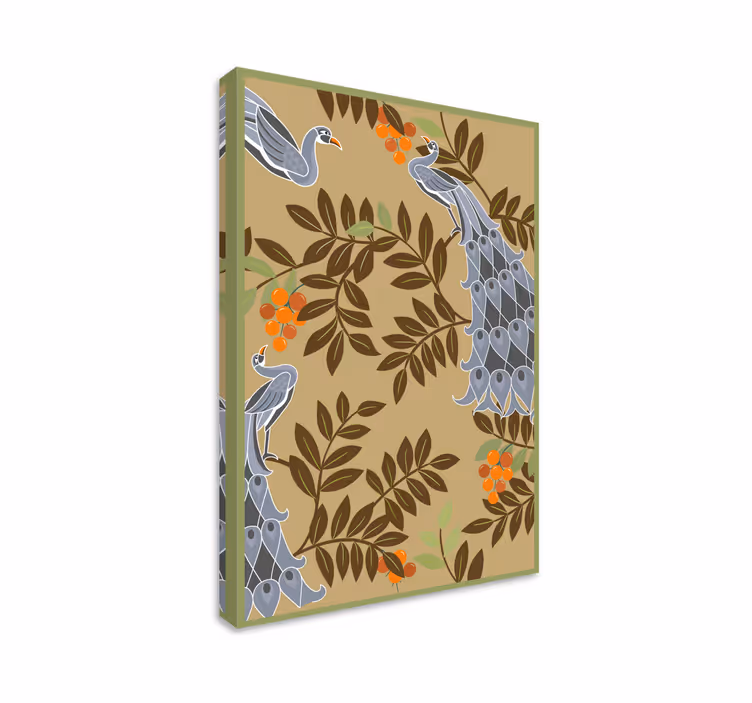 Leinwandbild mit elegantem vogeldesign - TenStickers