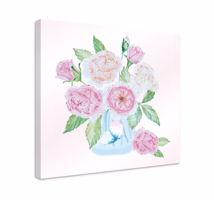 Leinwandbild blumenstrauß arrangement - TenStickers