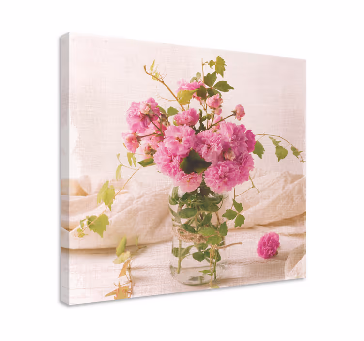 Leinwandbild blush botanische komposition - TenStickers
