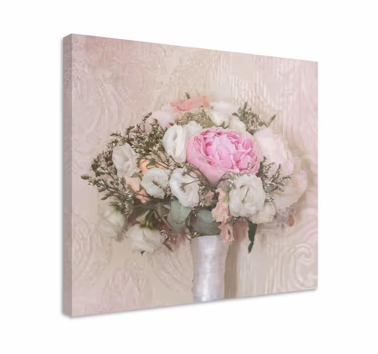 Leinwandbild sanfte blumensträuße - TenStickers