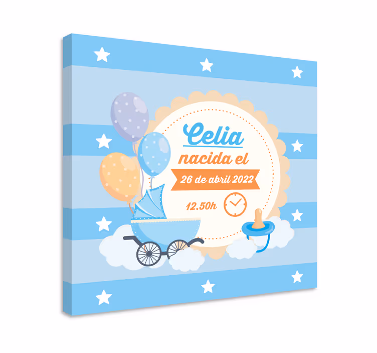 Leinwandbild babys zur feier der geburt - TenStickers