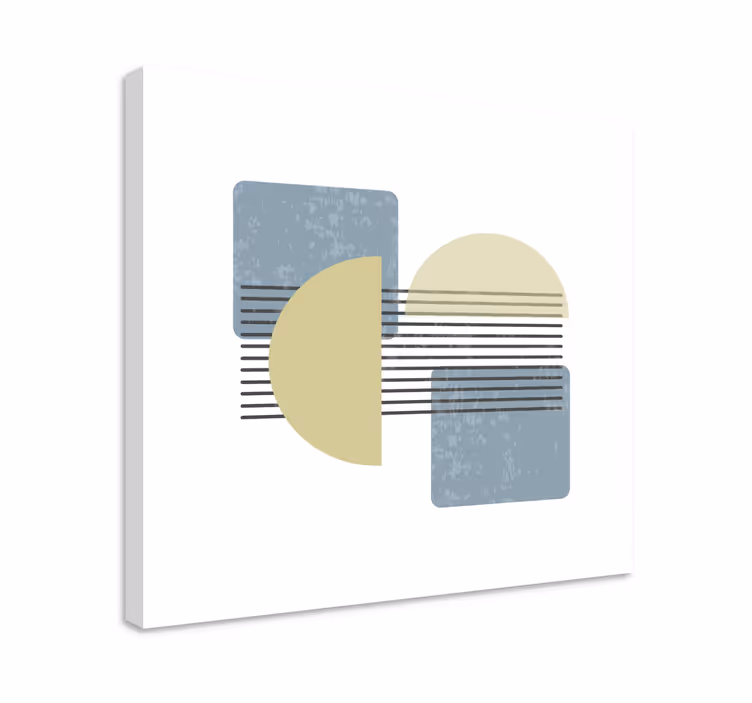 Geometrische wandbilder mit abstrakten kreisformen - TenStickers
