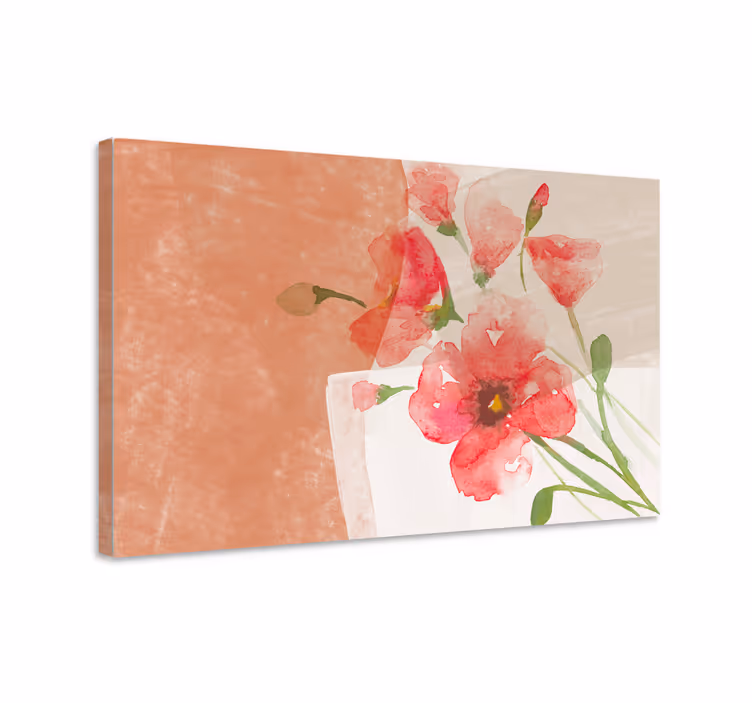 Leinwandbild sanfte blumenarrangements - TenStickers