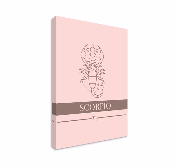 Wandbild Sternzeichen Skorpion mit Zeichnung - TenStickers