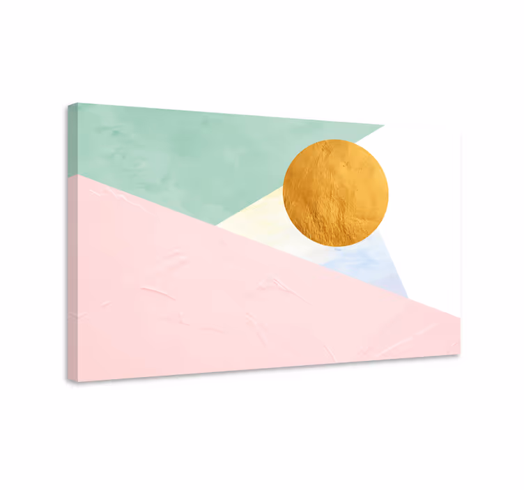 Wandbilder modern geometrischer sonnenkreis - TenStickers