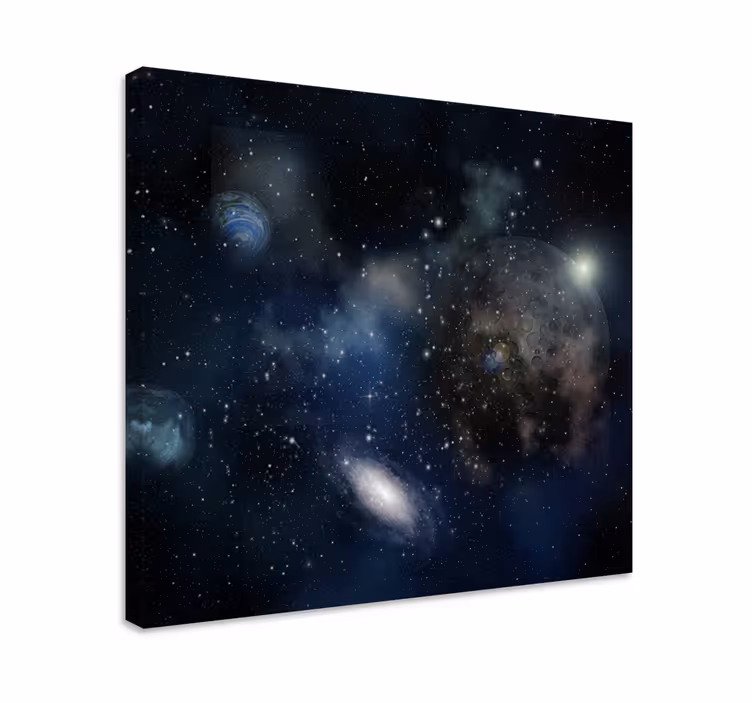 Wandbild ballerina im galaxien-erkundungsthema - TenStickers