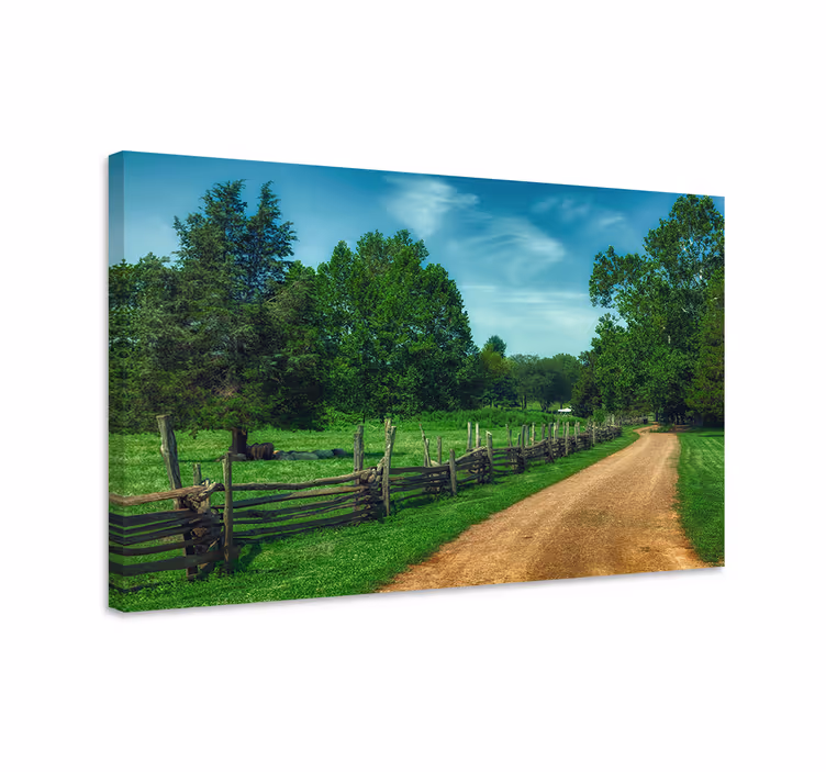 Wandbilder landschaft ruhiger landweg - TenStickers