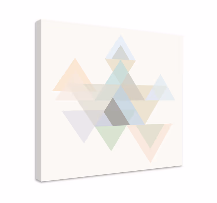 Geometrische wandbilder im abstrakten dreiecksdesign - TenStickers