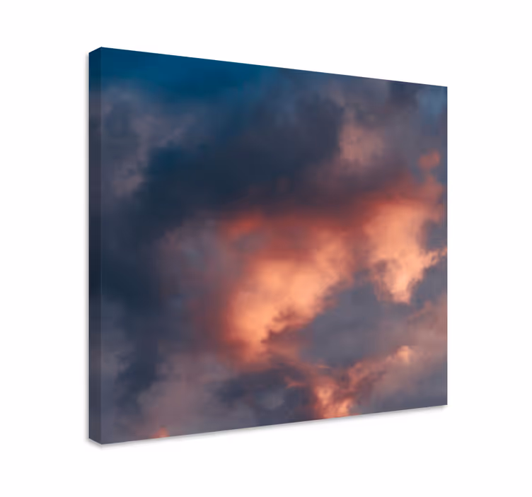 Wandbilder Landschaft Orange wolken himmel - TenStickers