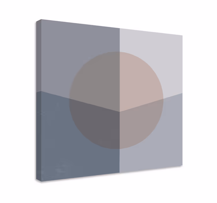 Geometrische wandbilder abstrakte kreis komposition - TenStickers
