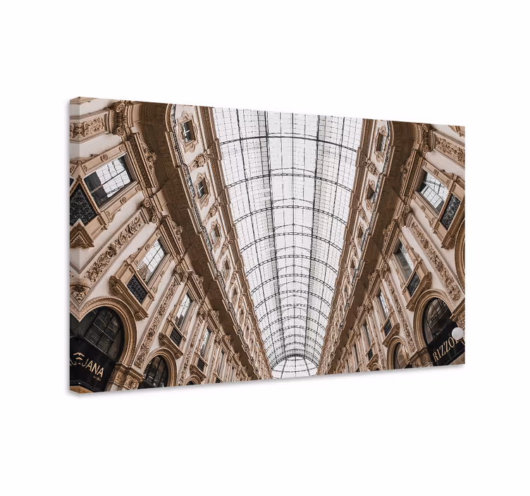 Leinwandbild milan galerie perspektive - TenStickers
