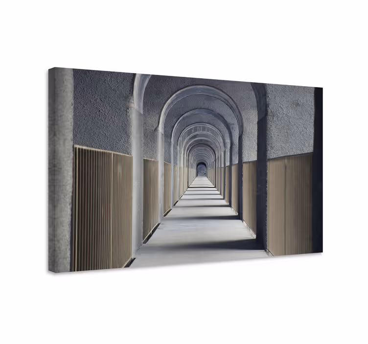 Leinwandbild architektonische bögen perspektive - TenStickers