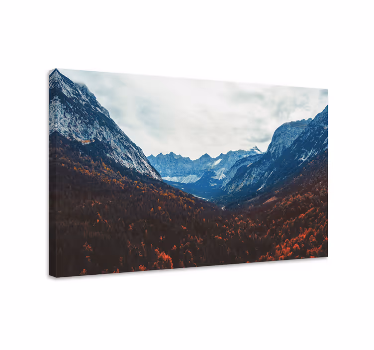 Wandbilder landschaft bergtalansicht - TenStickers
