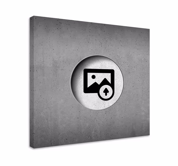 Leinwandbild personalisiert Rohbeton anpassbar - TenStickers