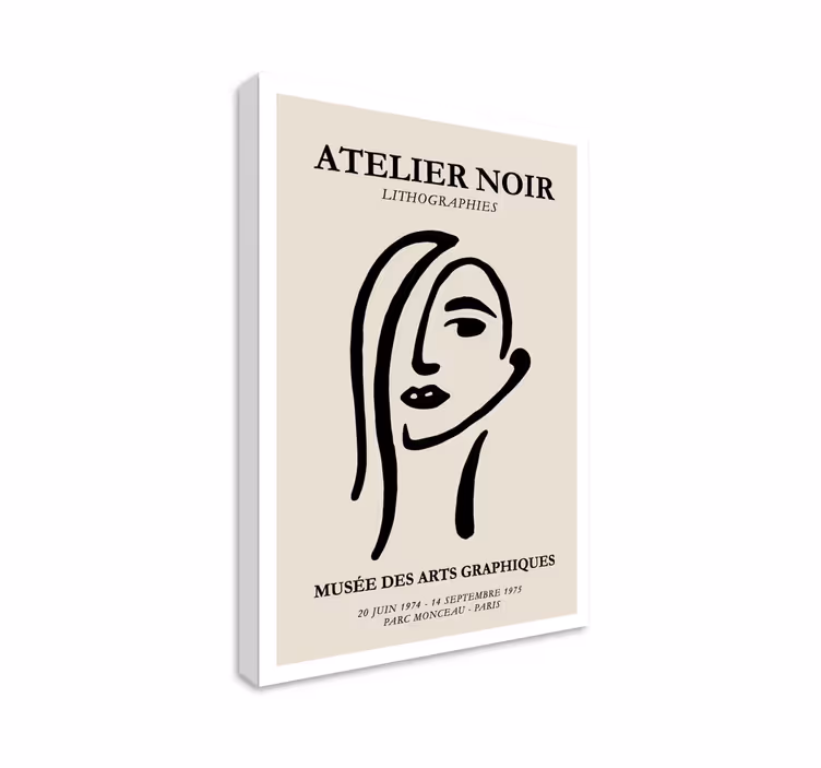 Kunst auf Leinwand Atelier noir - TenStickers