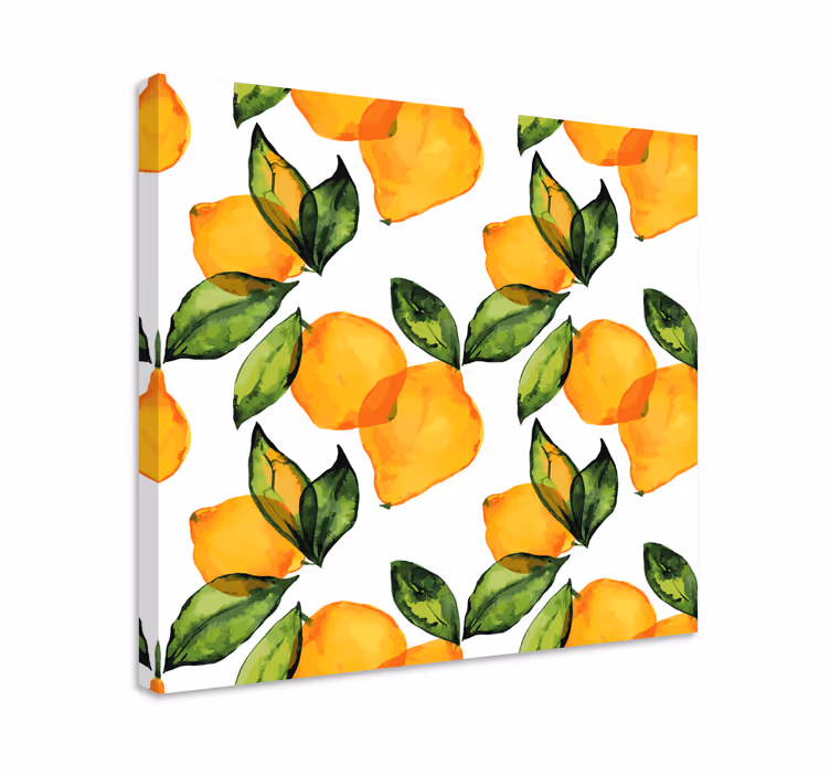 Leinwandbild Zitrone im mediterranen stil - TenStickers