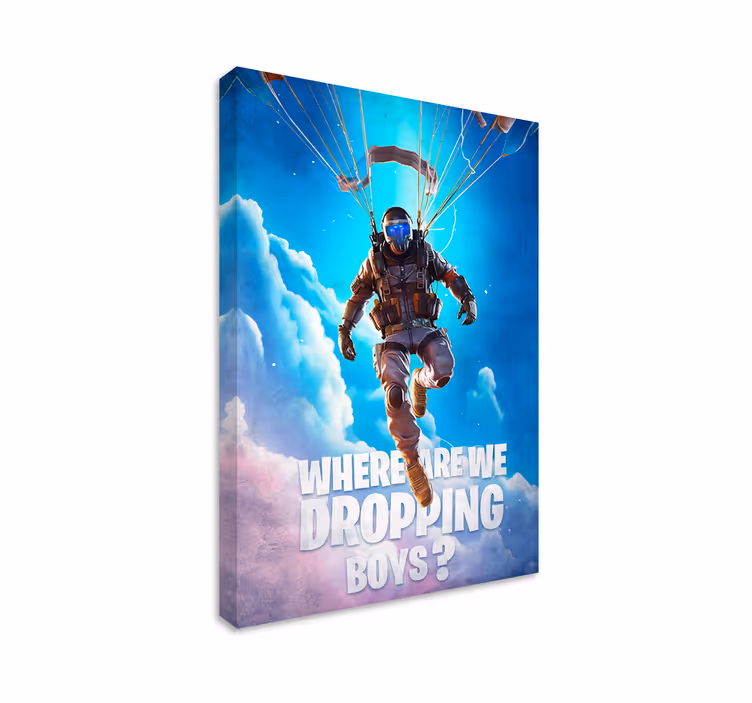 Videospiele Leinwandbilder wo sind wir abwerfen? - TenStickers