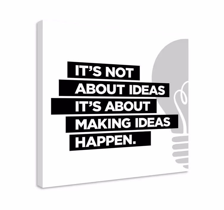 Wandbild Motivation ideen sind der Schlüssel zum Erfolg. Wenn du  - TenStickers