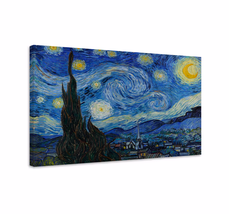 Kunst auf Leinwand "Die Sterne Nacht" - TenStickers