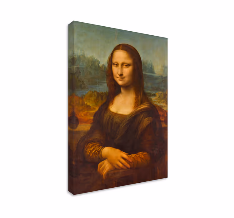 Kunst auf Leinwand die Mona Lisa von Leonardo da Vinci ist ein Öl - TenStickers