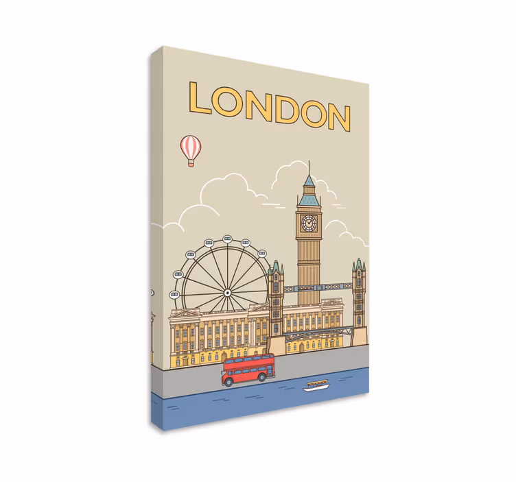 Leinwandbild london ist eine Stadt in England, die die Hauptstadt - TenStickers