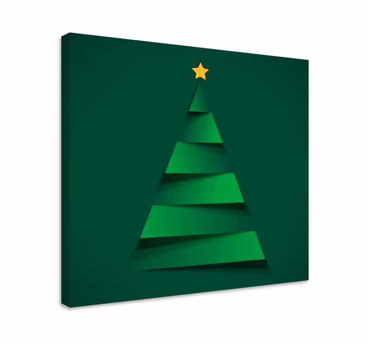 Leinwandbild Weihnachten moderner weihnachtsbaum - TenStickers