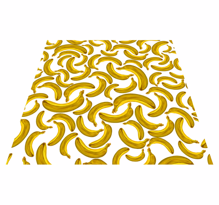 Vinyl Teppich gelb bananen-design - TenStickers