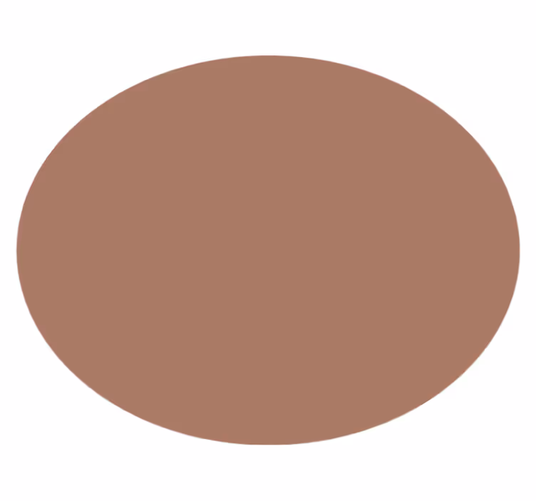Vinyl Teppich rund mocha mousse - TenStickers