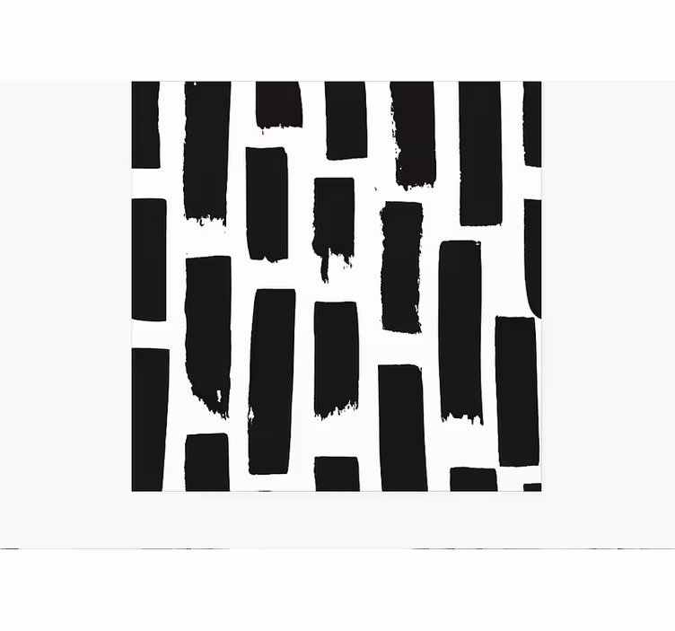 Vinyl Teppich quadratisch moderne pinselstriche - TenStickers