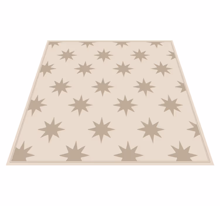Vinyl Teppich Küche sternenbeige-motiv - TenStickers