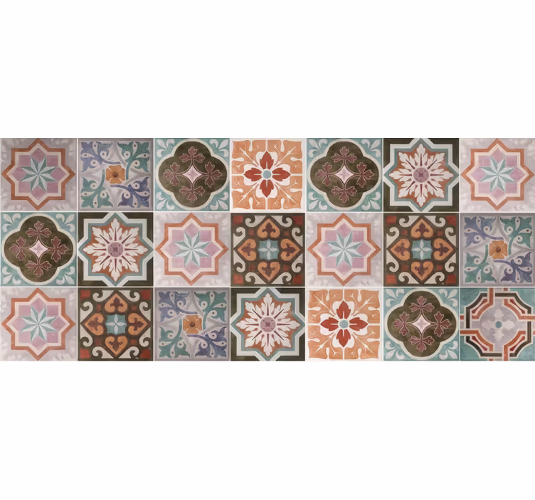 Vinyl Teppich Mosaik sizilianische piaster - TenStickers
