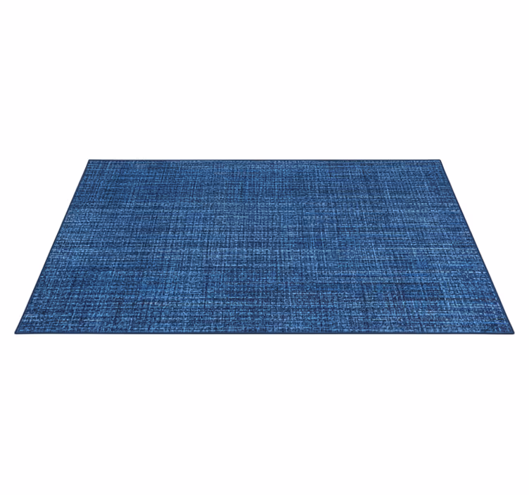 Vinyl teppich imitation blauer stoffeffekt - TenStickers