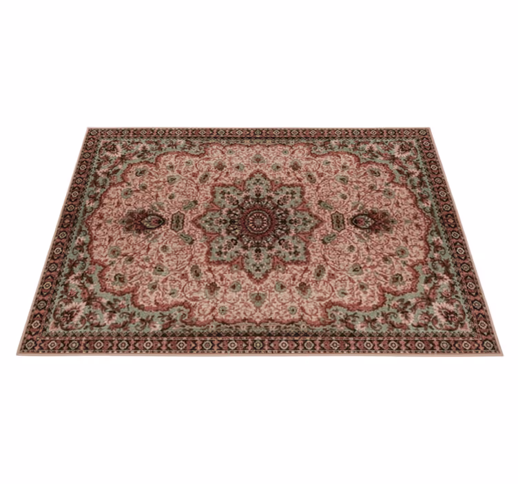 Vinyl teppich wohnzimmer vintage rose - TenStickers