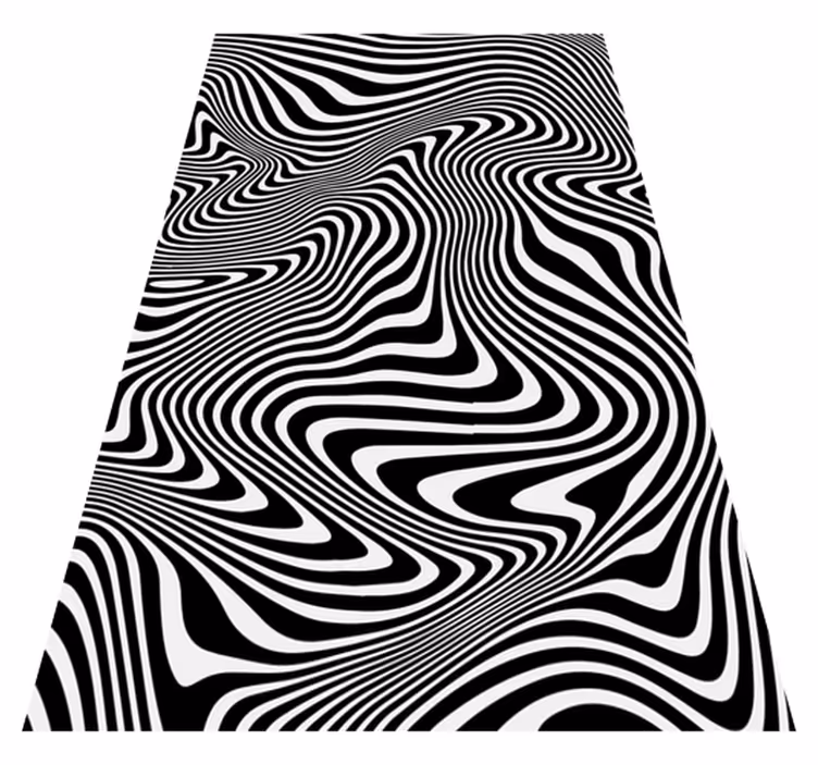 Vinyl teppich tiere mit 3d zebra effekt - TenStickers