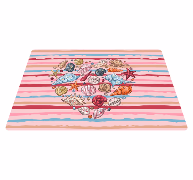 Vinyl teppich tiere meerliebe - TenStickers