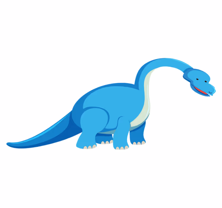 Vinyl teppich tiere mit süßer dinosaurierfigur - TenStickers