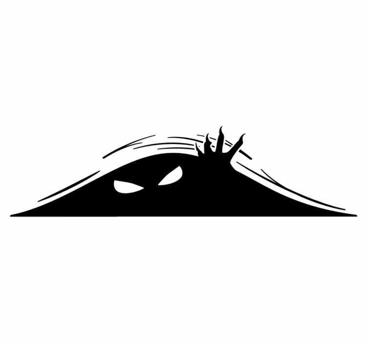 Vinyl teppich halloween monster erscheint - TenStickers
