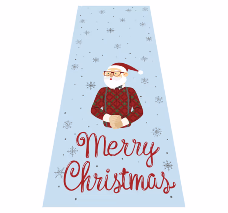Vinyl teppich weihnachten fröhlicher hipster stil - TenStickers