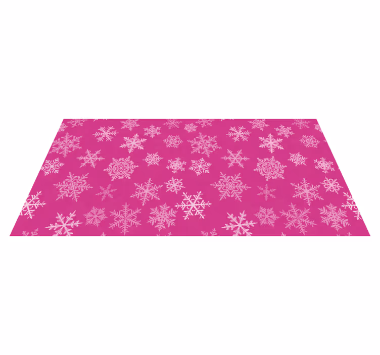 Vinyl teppich weihnachten schneeflocken muster - TenStickers