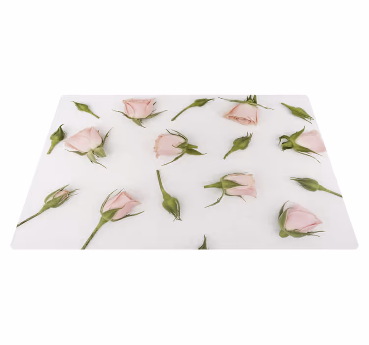 Vinyl teppich blumen romantische frühlingsblüten - TenStickers