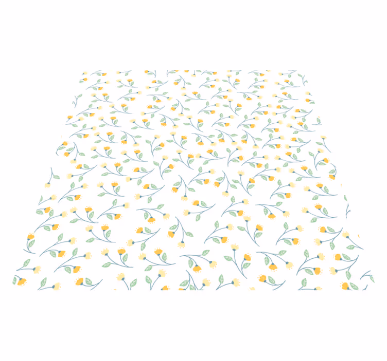 Vinyl teppich blumen im frühlingsstil - TenStickers