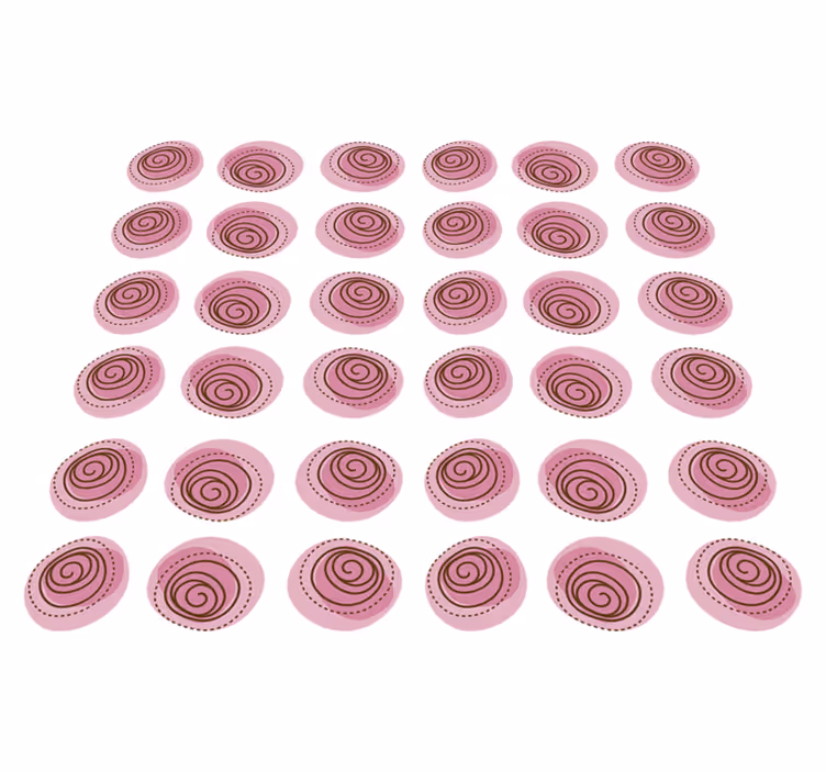 Vinyl teppich blumen mit pinkem blumenornament - TenStickers