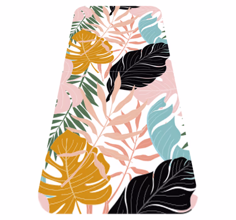 Vinyl teppich blumen bunt abstraktes blumenmuster - TenStickers