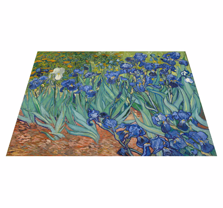 Vinyl teppich blumen im van gogh stil - TenStickers