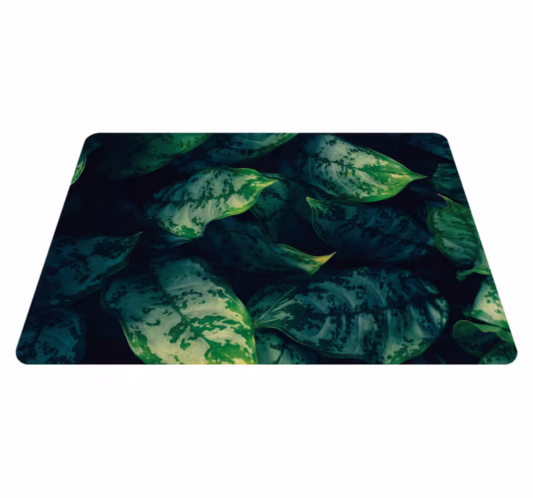 Vinyl teppich blumen maranta blätter - TenStickers