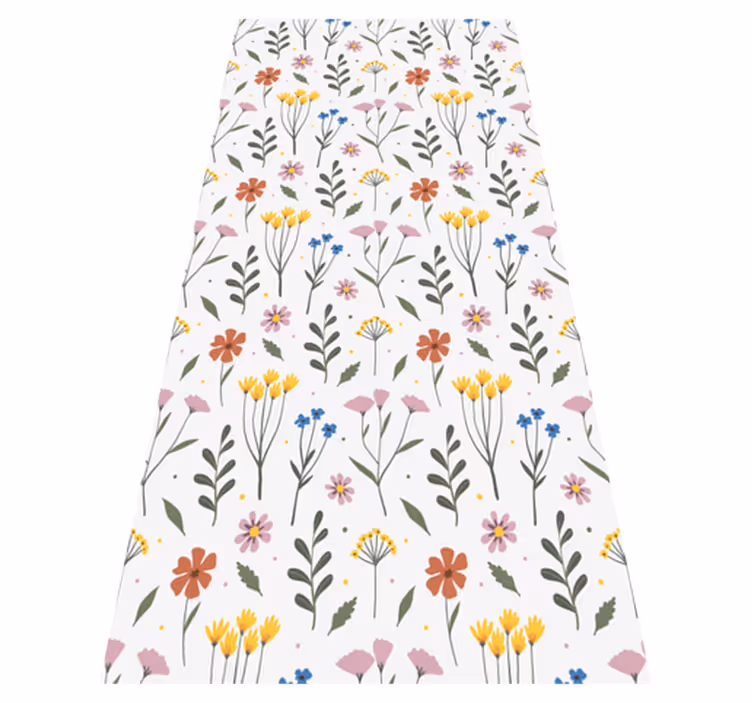 Vinyl teppich blumen buntes blumenmuster garten - TenStickers
