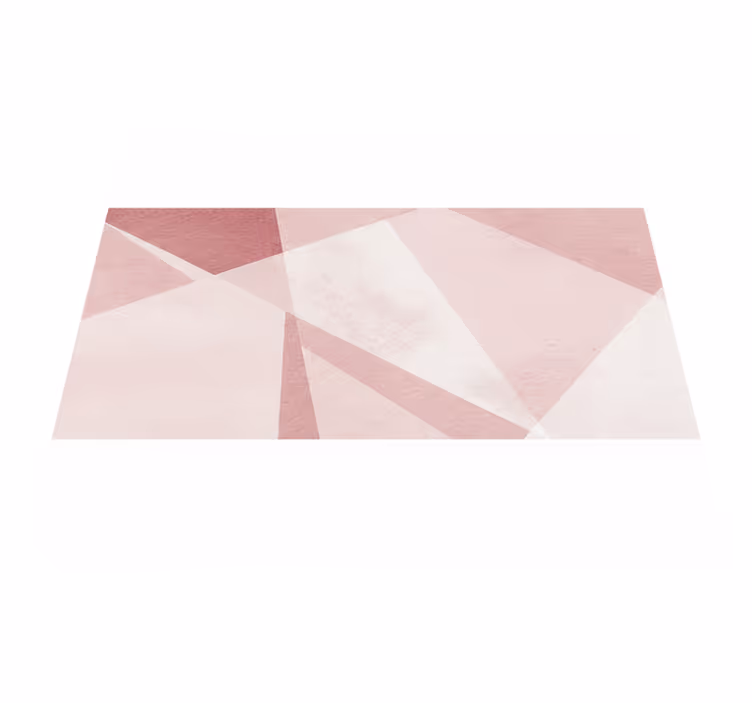 Vinyl teppich geometrisch in pastell türkis - TenStickers