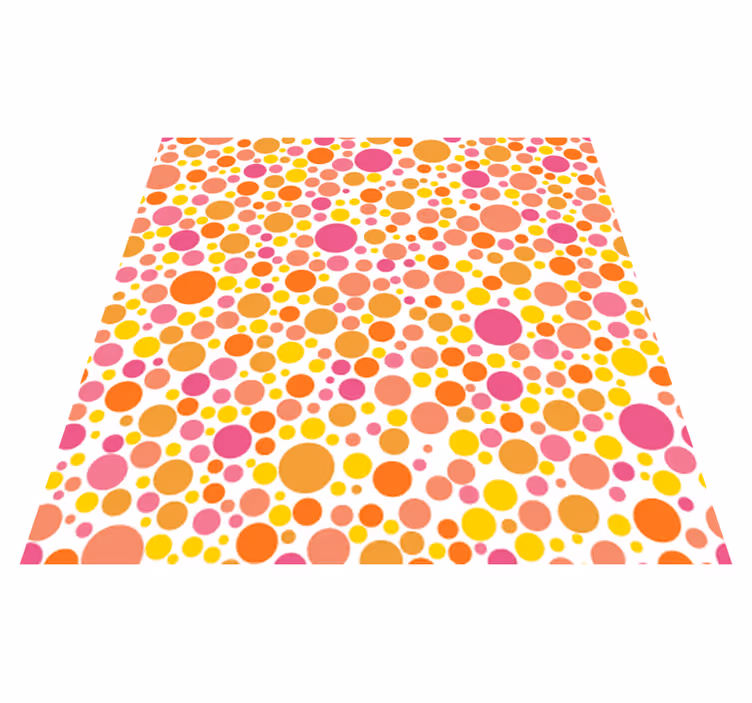Vinyl teppich esszimmer warme blasen - TenStickers