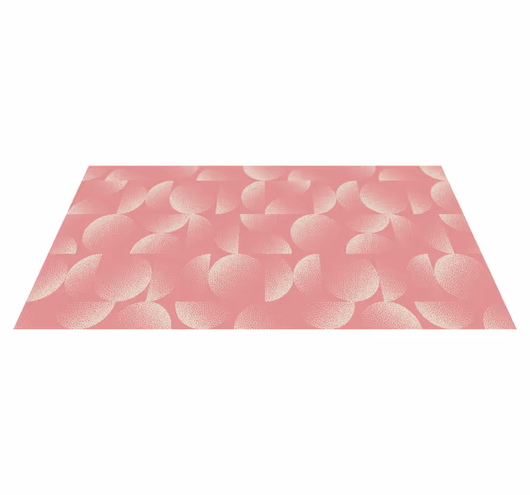 Vinyl teppich esszimmer pastellhalbkreise - TenStickers