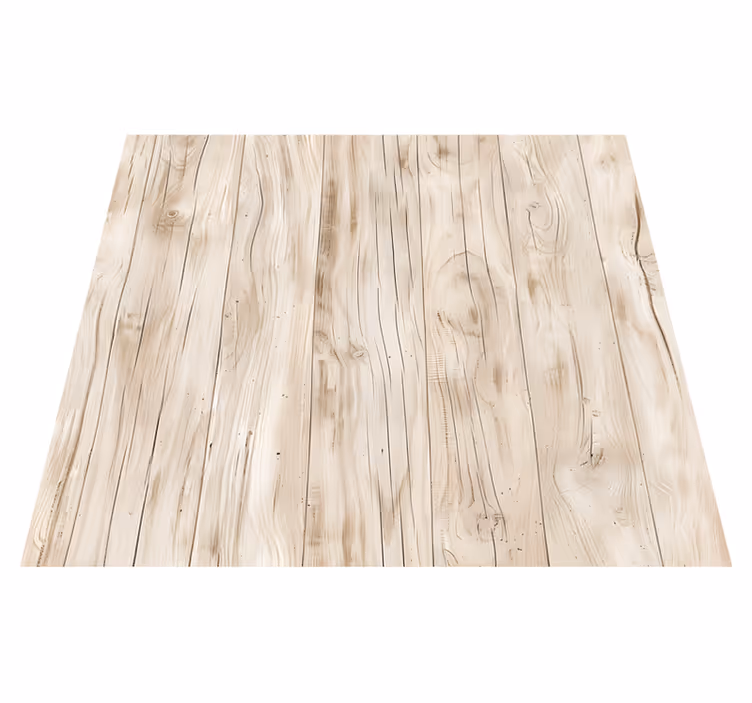 Vinyl teppich esszimmer in hellem holz für tisch - TenStickers